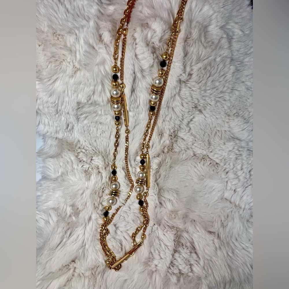 Hervé Bernard Vintage Gold-tone and Pearl Necklace - Picture 13 of 13